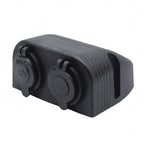 Dual USB Port Charger Socket Panel Adapter for Car Boat Caravan (12V)