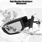 3 Pin Left Side Exterior Door Mirror Assembly Black for Honda Civic (2016-2021)