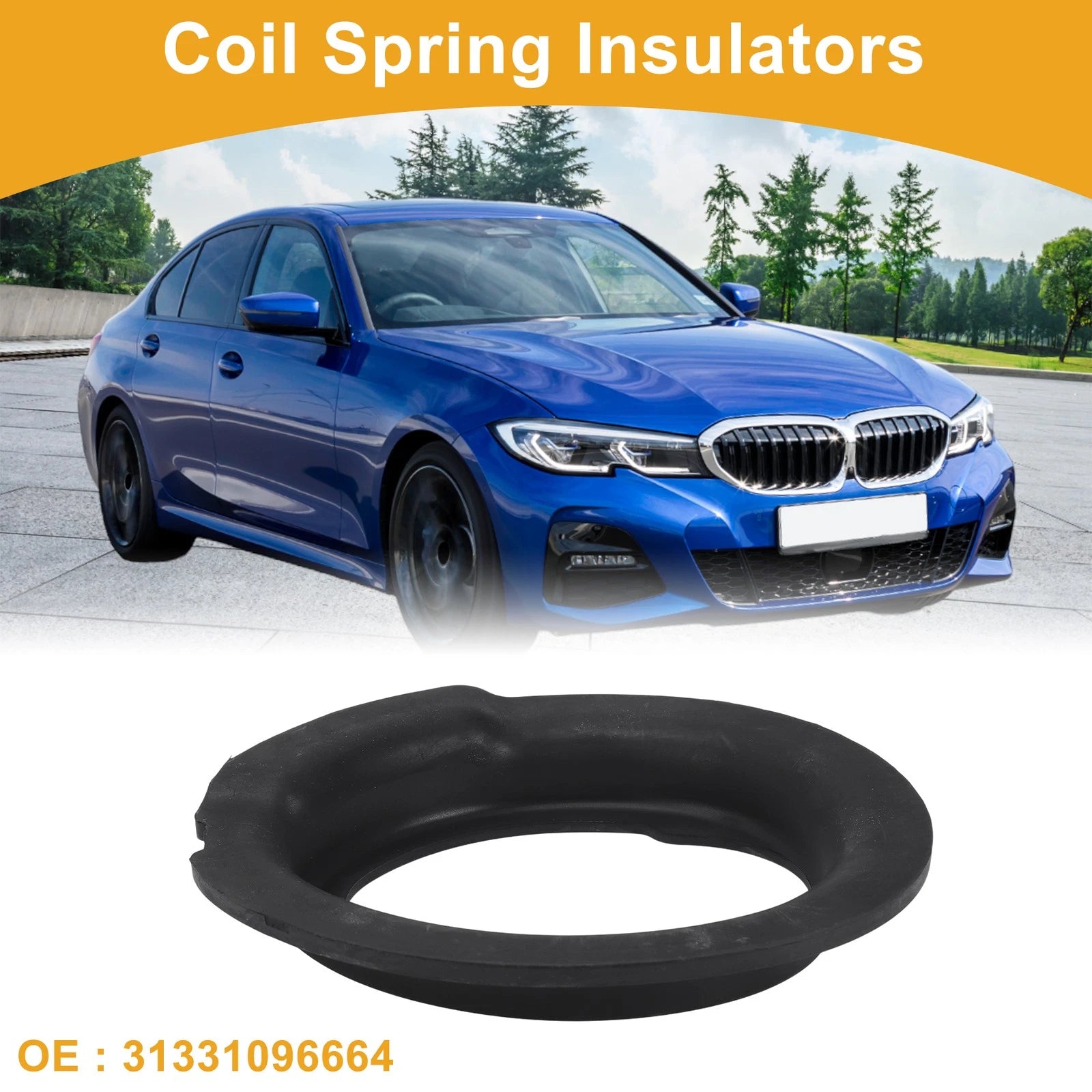 Lower Coil Spring Insulator No. 31331096664 for BMW 528i (2000–2008) Rubber