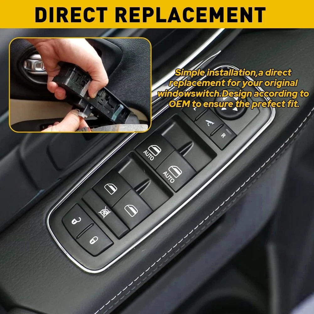 Front Door Power Window Control Switch for Dodge Ram 2500 3500 (2013–2016) EXV