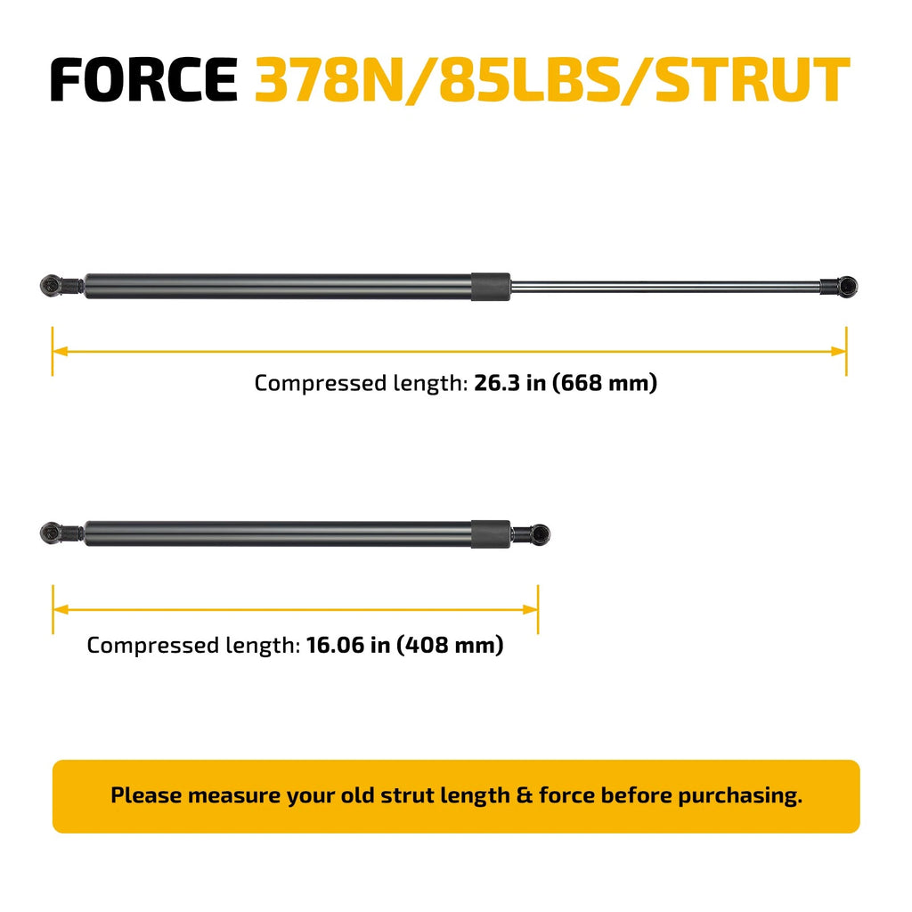 Gas Strut Lift Support for Leer Camper Shell Window (26 Inch)