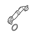 Engine Water Pump Outlet Pipe for BMW (2000–2023) 11538645546
