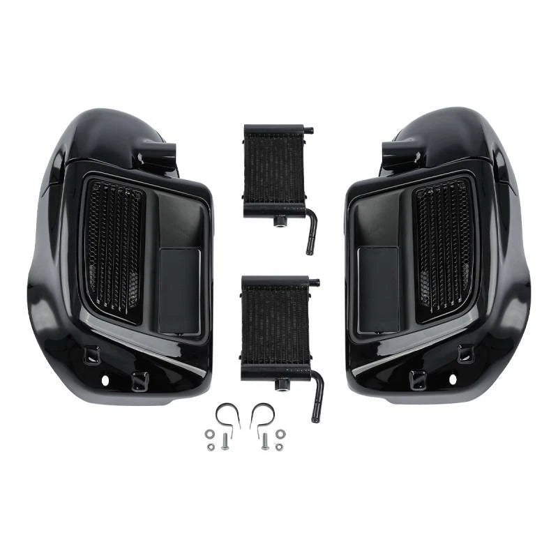 Lower Vented Fairing Water Radiator Cooler for Harley Touring (2014–2024)
