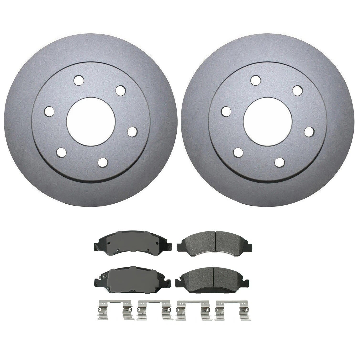 Front Brake Kit 305mm Disc & Akebono ProACT Ceramic Pads for Silverado Sierra 1500 (2014–2019)