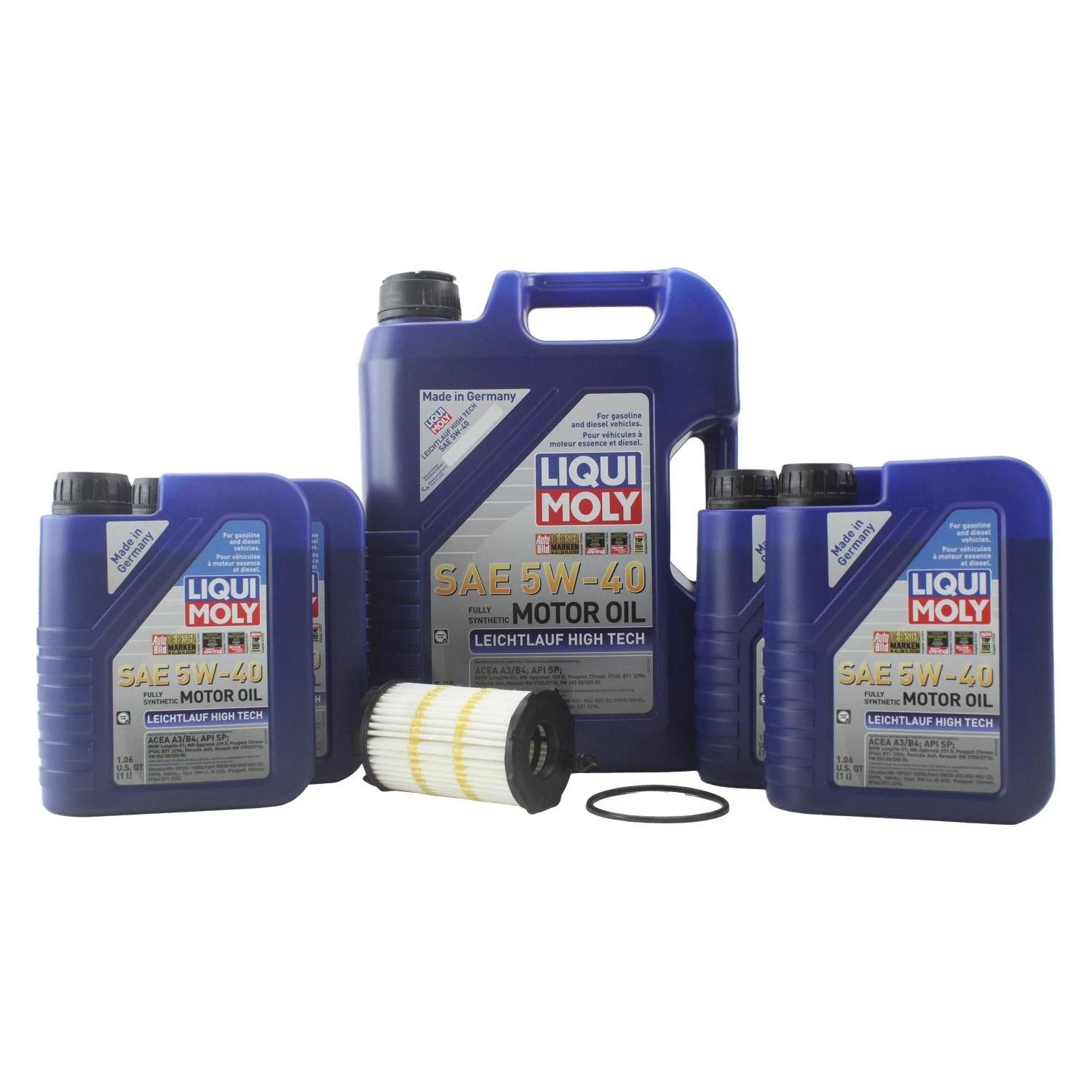 Liqui Moly Leichtlauf High Tech 5W-40 Engine Oil Change Kit for Audi S5 R8 (2007–2023)