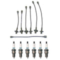 Denso Wire Set & 6 Iridium TT Spark Plugs for Dodge Plymouth L6 (N/A)