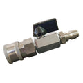 Set of 2 Stainless Steel Pressure Washer Ball Valves