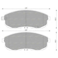 Front Disc Brake Pad Set for Suzuki SX4 (2007 - 2010)