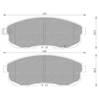 Front Disc Brake Pad Set for Suzuki SX4 (2007 - 2010)