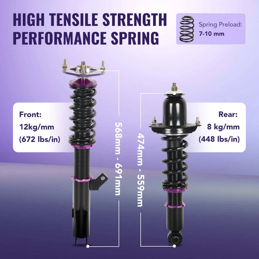 Coilover Suspension Kit for Toyota Corolla (2003–2008) Adjustable Height
