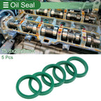 Set of 5 Oil Seal Rotary Shaft Seal TPU 15.8x20x3mm High Pressure