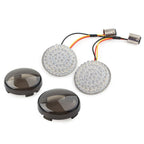 Smoke Front Turn Signal LED Light Panel for Harley Dyna Road Street Glide (2006-2023)
