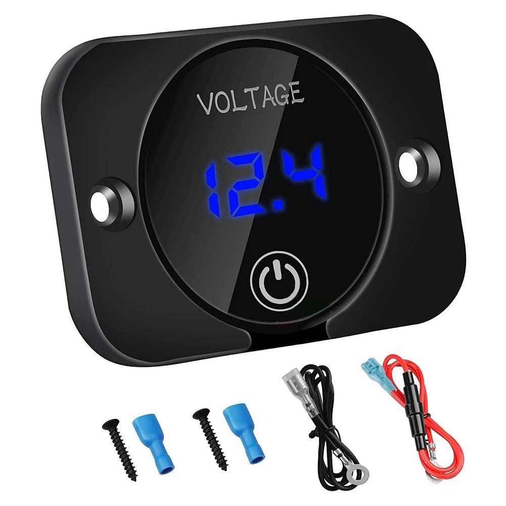 Water Resistant Digital Voltmeter for Road Spray and Marine Environments