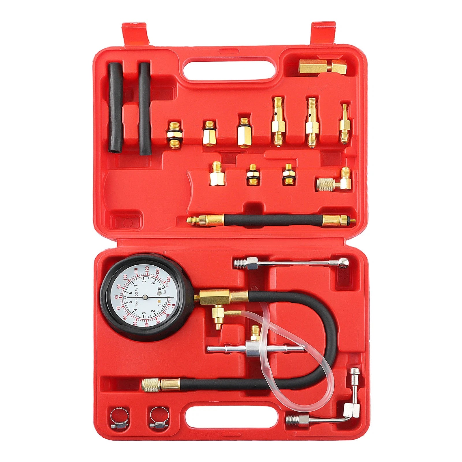 Fuel Injection Pump Pressure Tester Gauge Tool Kit for