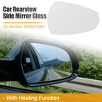 Heated Right Side Rearview Mirror Glass for Audi A3 8P1 S3 (2003–2013) No. 8V0857536C
