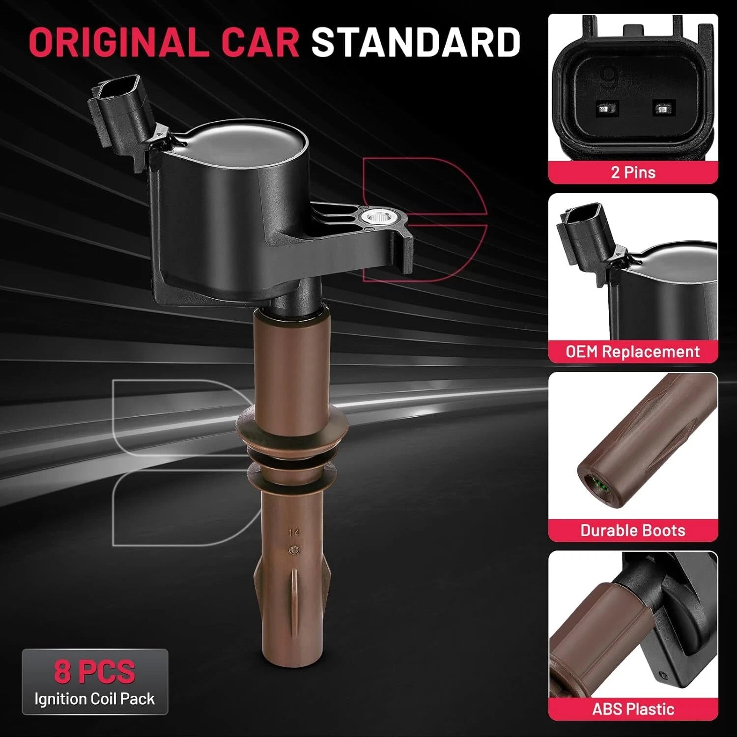 Ignition Coil Pack for Ford Expedition F-150 5.4L V8 (2008-2014)