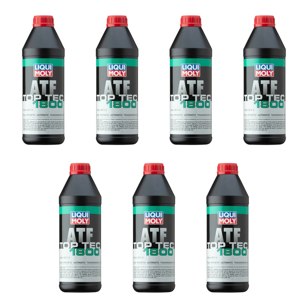 Set of 7 Liqui Moly Top Tec ATF 1800 Automatic Transmission Fluid (1L each)