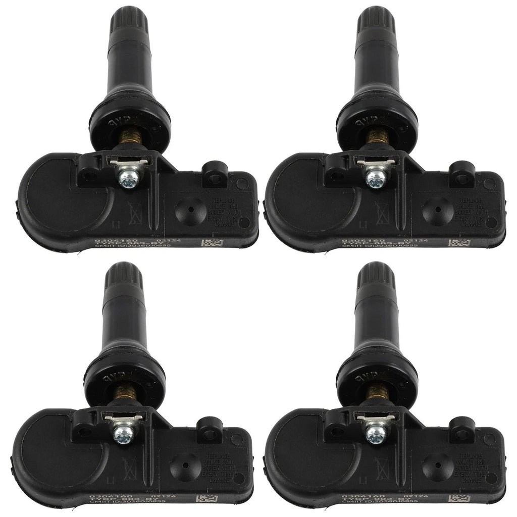 Set of 4 Tire Pressure Sensors TPMS for Jeep Wrangler Grand Cherokee Challenger