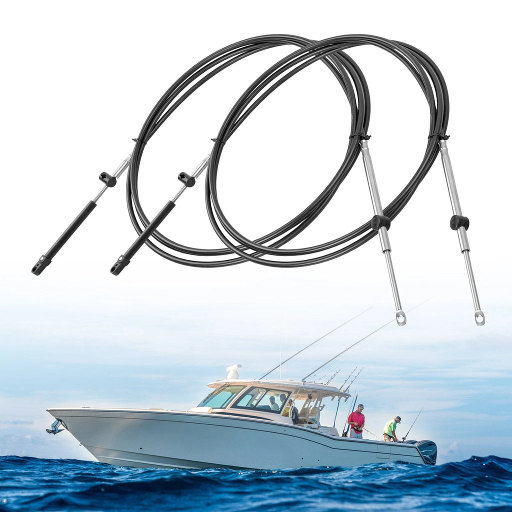 2X Outboard Throttle Control Shift Cables for Mercury Mariner (Gen I)