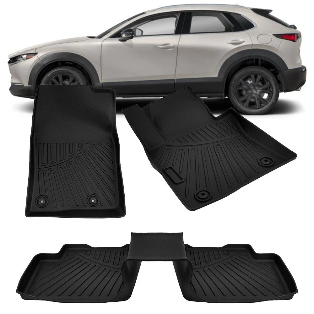 Set of 4 All Weather TPE Floor Mats for Mazda CX-30 (2020–2025)