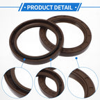 2X Oil Seal Rotary Shaft Seal FKM Rubber 52x68x8mm for Various Models