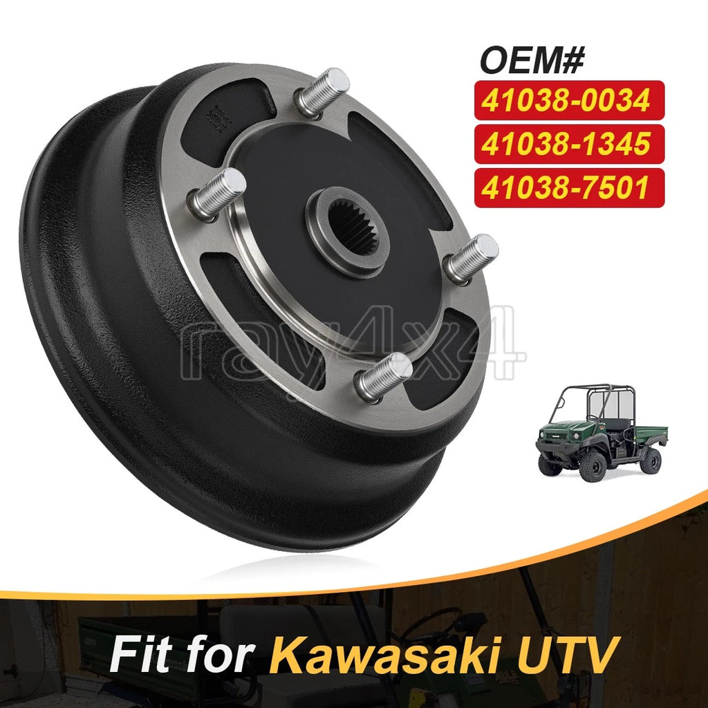 Front Brake Drum for Kawasaki Mule 2510 3000 3010 3020 (2001–2008)