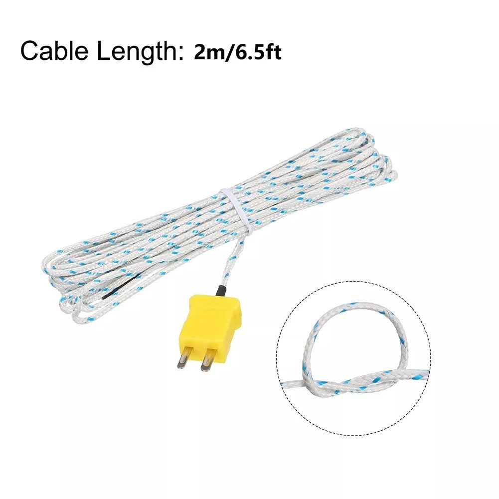 Set of 5 KType Temperature Probes with Long Cable for Automotive Use