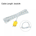 Set of 5 KType Temperature Probes with Long Cable for Automotive Use