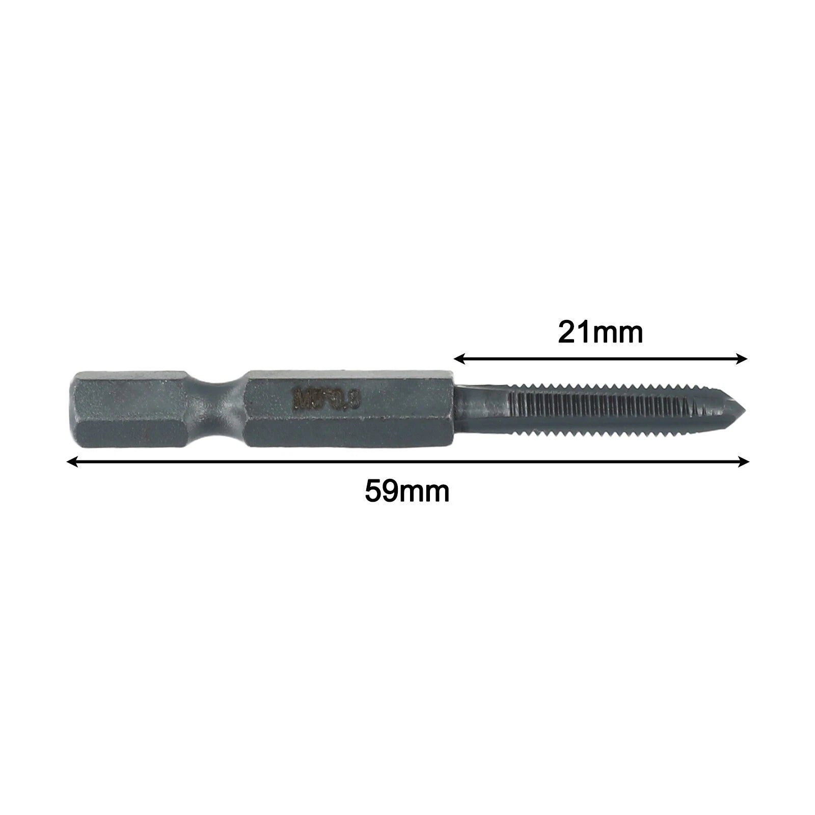 Set of 5 HSS Hex Shank Tap Drill Bits 2-12mm