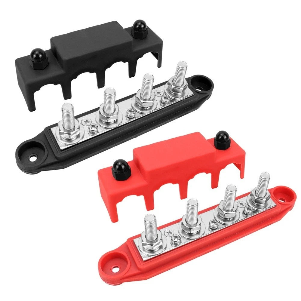 4-Way Busbar Kit M8 M10 for RV Boat Marine 48VDC 250A