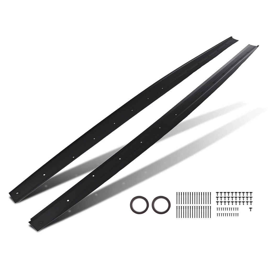 Set of 2 Extension Side Skirt Panels for BMW F32 F33 F36 4 Series (2014–2020) Matte Black