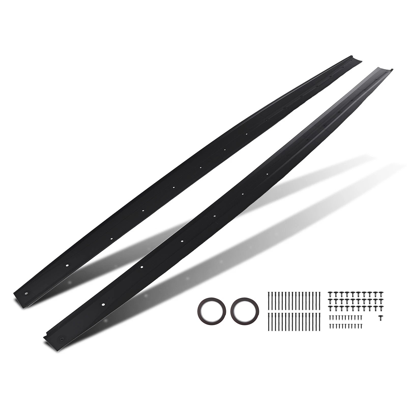 Set of 2 Extension Side Skirt Panels for BMW F32 F33 F36 4 Series (2014–2020) Matte Black