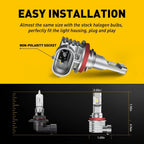 AUXITO LED H11 Headlight Bulb Kit 6500K 36000LM for