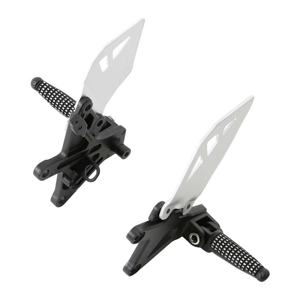 Front Rider Footpegs Footrests Brackets for Kawasaki Ninja ZX10R (2011–2020)