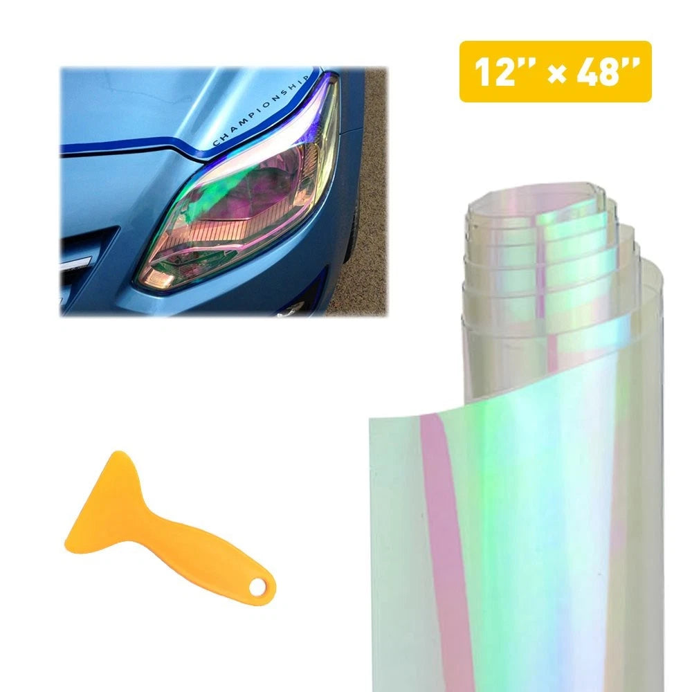 Chameleon Neo Chrome Vinyl Tint Film Wrap for Taillight Headlight Fog Light