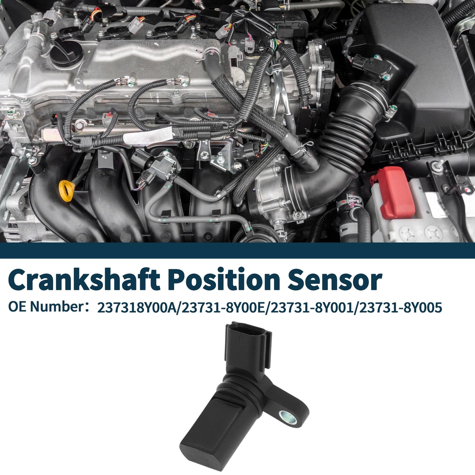 Crankshaft Position Sensor for Nissan Altima 3.5 (2002–2006) No. 23731-8Y00A