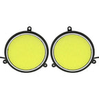 Round COB White LED Daytime Running Lights for Car DRL Lamp