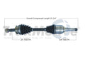 Front Driver Left CV Axle Shaft for Chevy Sonic (2012–2015) SurTrack