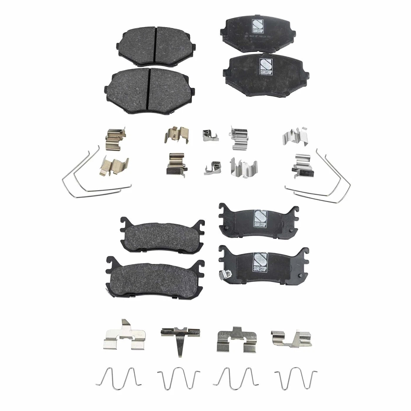 Set of 4 NAO Brake Pads for Mazda Miata (1994–2002)