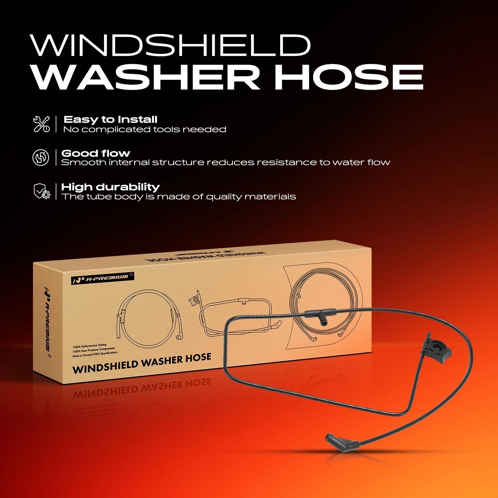 Windshield Washer Pump Hose for Ford Taurus, Mercury Sable (1996-2007)