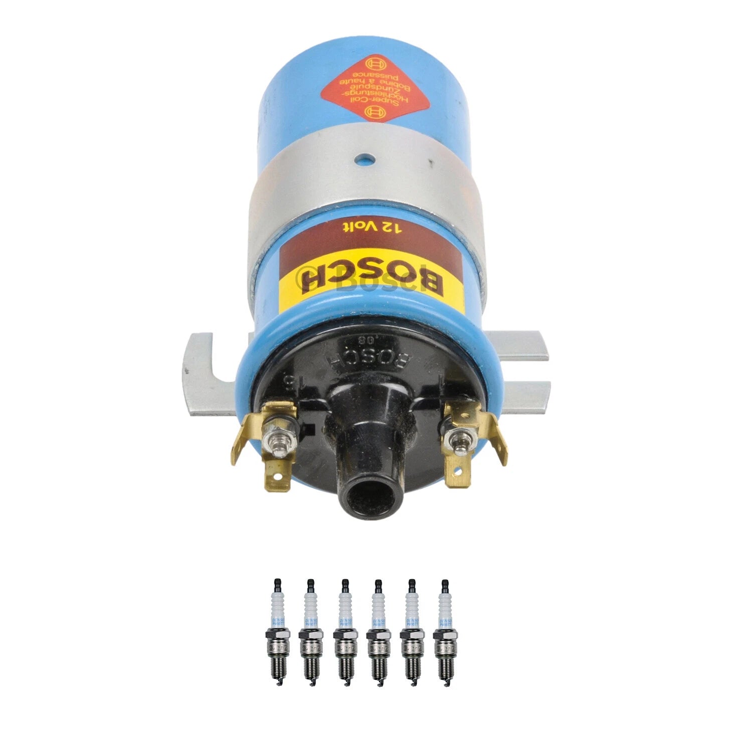 Ignition Coil & Platinum TT Spark Plug Kit for Jaguar XJ6 (1968–1987)