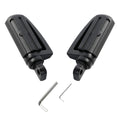 10mm Matte Black Footrest Pegs for Harley XL883 1200 Sportster (2004–2023)
