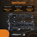 Valve Cover Set w/ Gasket, Bolts & Oil Cap for BMW N26 228i 328i 428i (2012–2016)