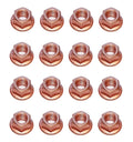 Set of 16 Exhaust Manifold Nuts with Flange 8 x 1.25 for Audi BMW Mercedes VW