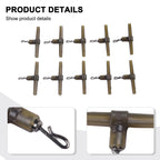 10X Anti Crimp Swivels with Swivel Rings for Fishing Accessories