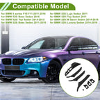 Door Panel Handle Pull Trim Cover for BMW 5 Series (2011–2016) Black