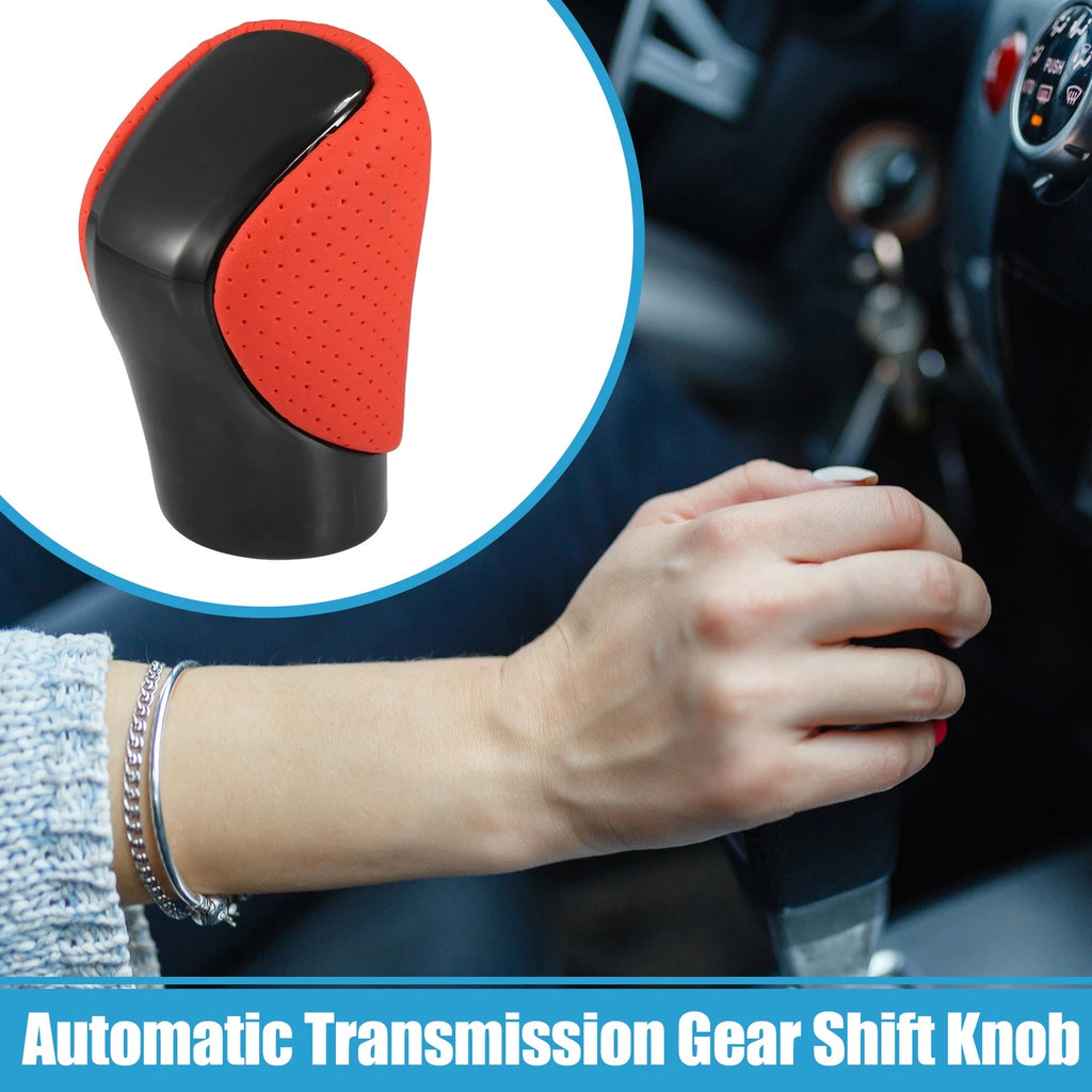 Automatic Gear Shift Knob for Lexus (2010–2023) - Black Red Faux Leather