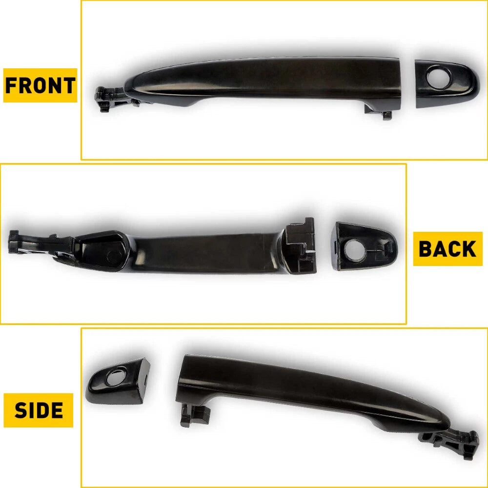 Exterior Door Handle Black for Toyota Camry (2007–2011) Front LH Driver Side