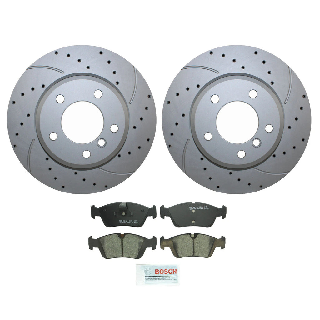Front Brake Kit 300mm Drilled Rotors & Bosch Ceramic Pads for BMW E36 E46 E85 E86 (1992–2006)