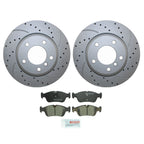 Front Brake Kit 300mm Drilled Rotors & Bosch Ceramic Pads for BMW E36 E46 E85 E86 (1992–2006)